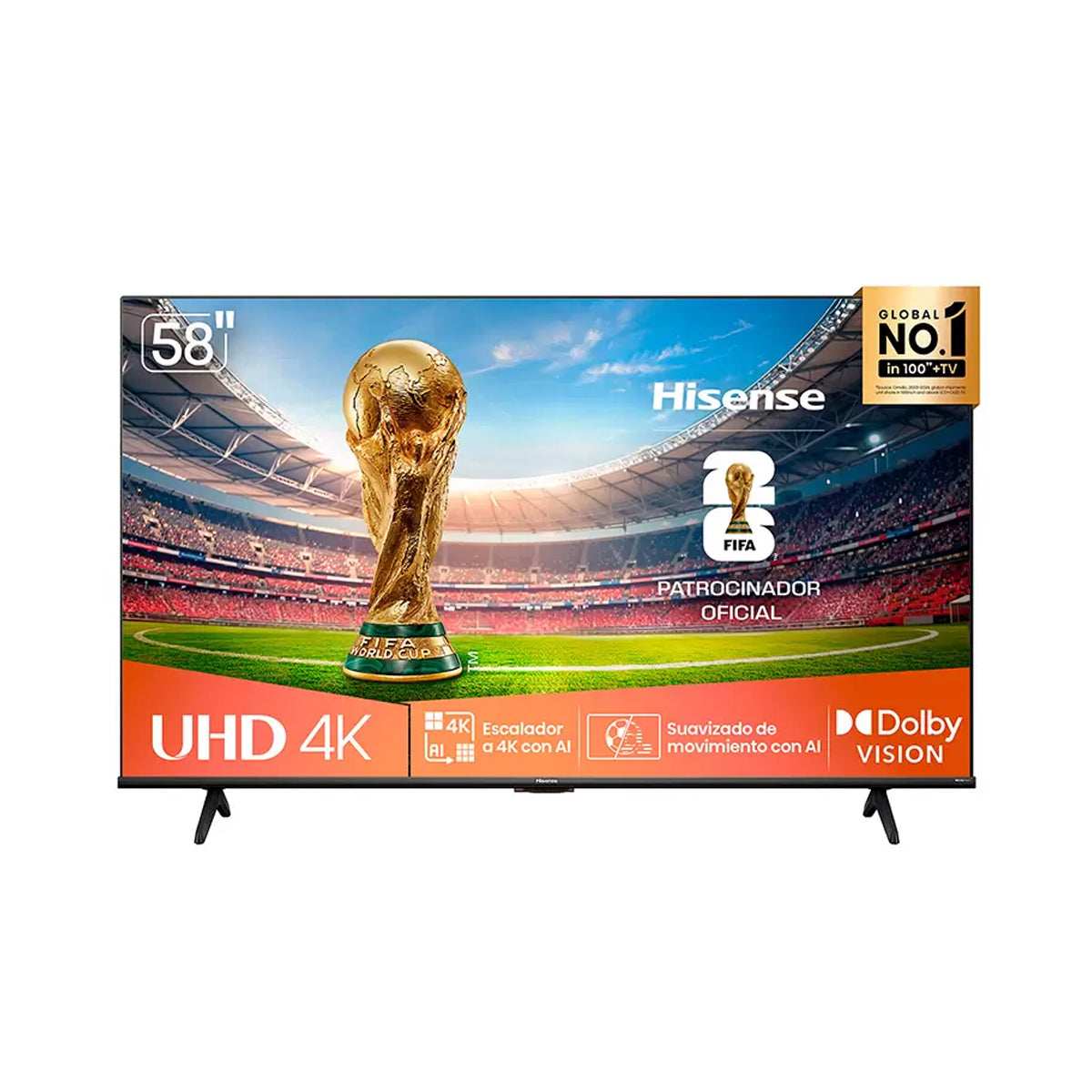Pantalla QLED Hisense Smart 4K UHD - 58"