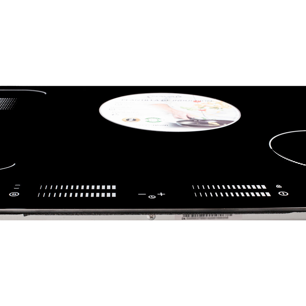 Plantilla de inducción Navar empotrable 4 discos y Flex - 77cm