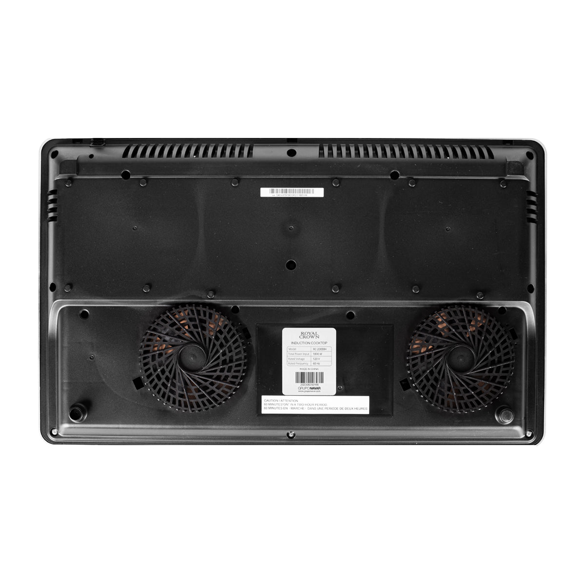 Plantilla de inducción Royal Crown 2 discos 1800W