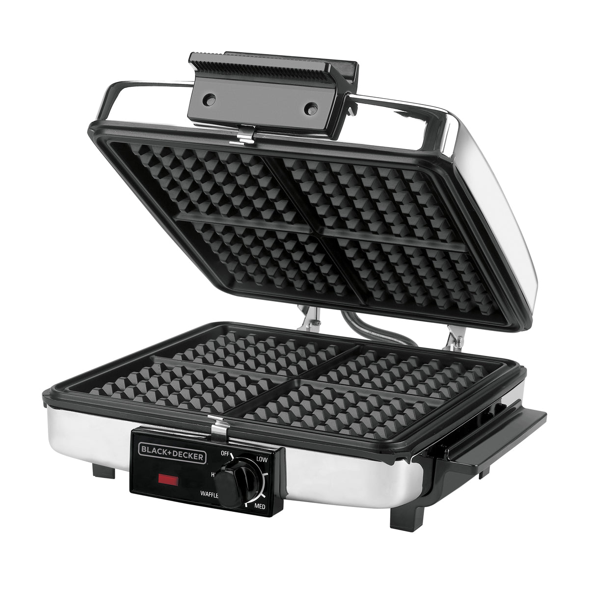 Waflera y Plancha Black + Decker Acero Inoxidable - 3 en 1