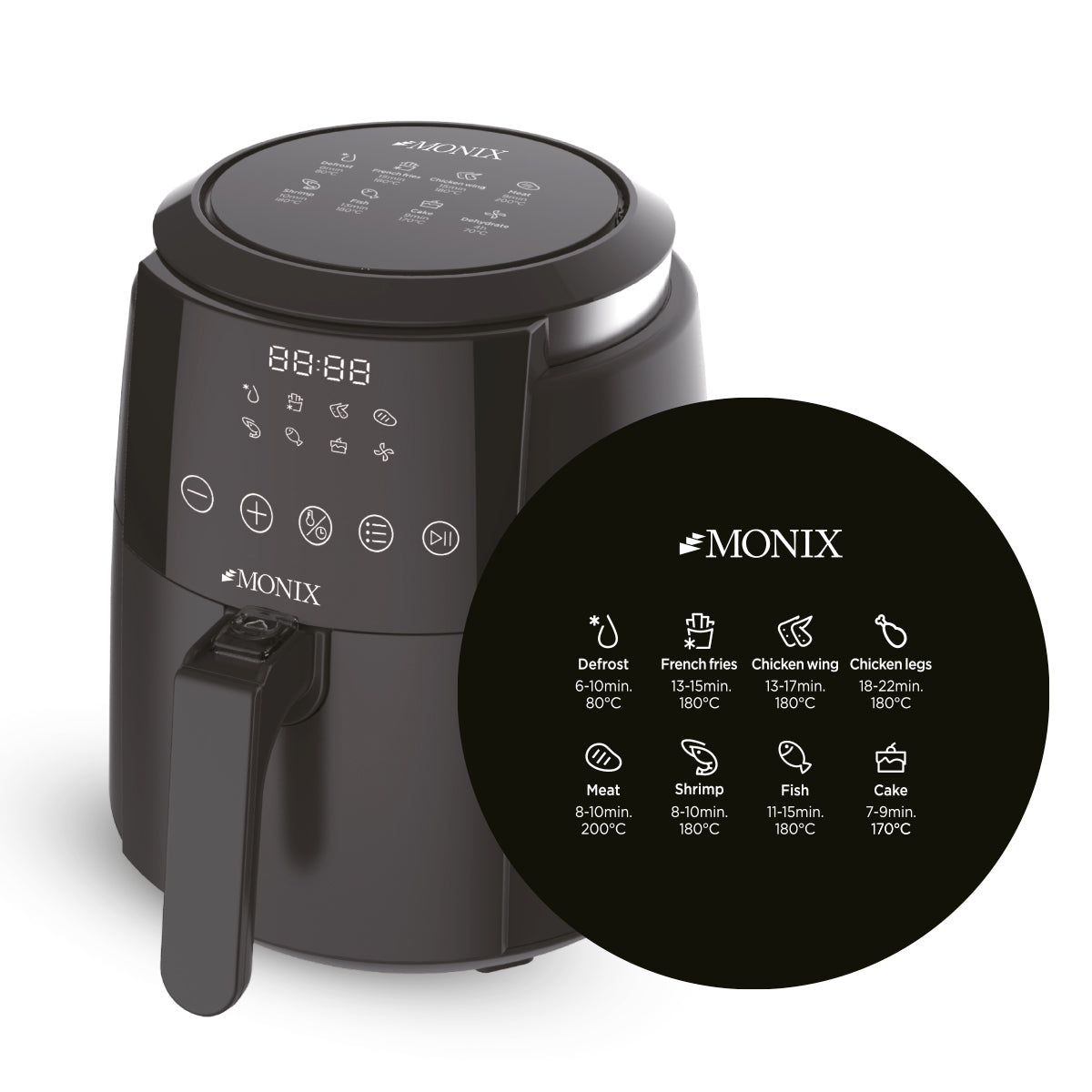 Freidora de Aire Monix Digital- 4L