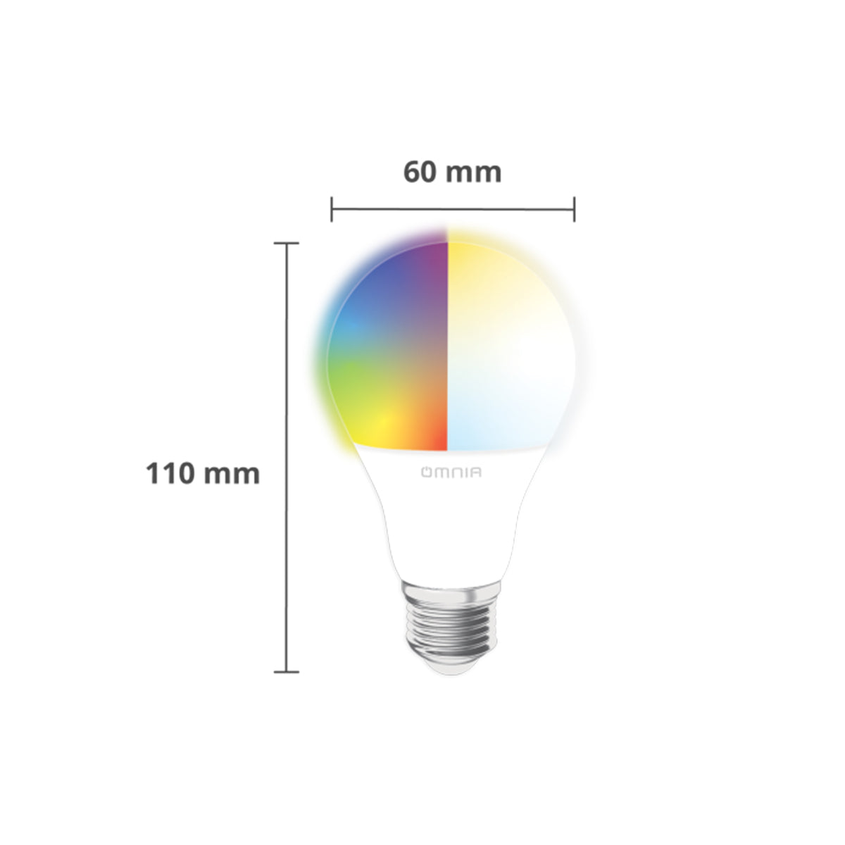 Bombillo LED Omnia RGB+CW Inteligente WiFi - 2Pack