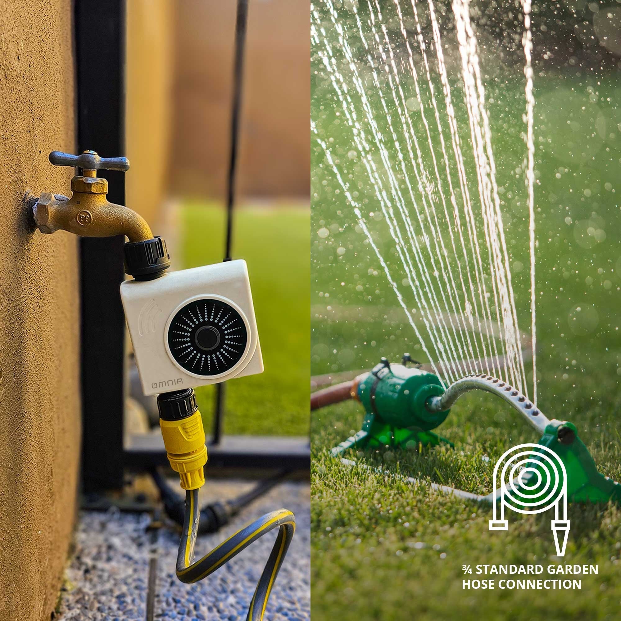 Temporizador de Riego Omnia + Gateway Bluetooth Inteligente WiFi