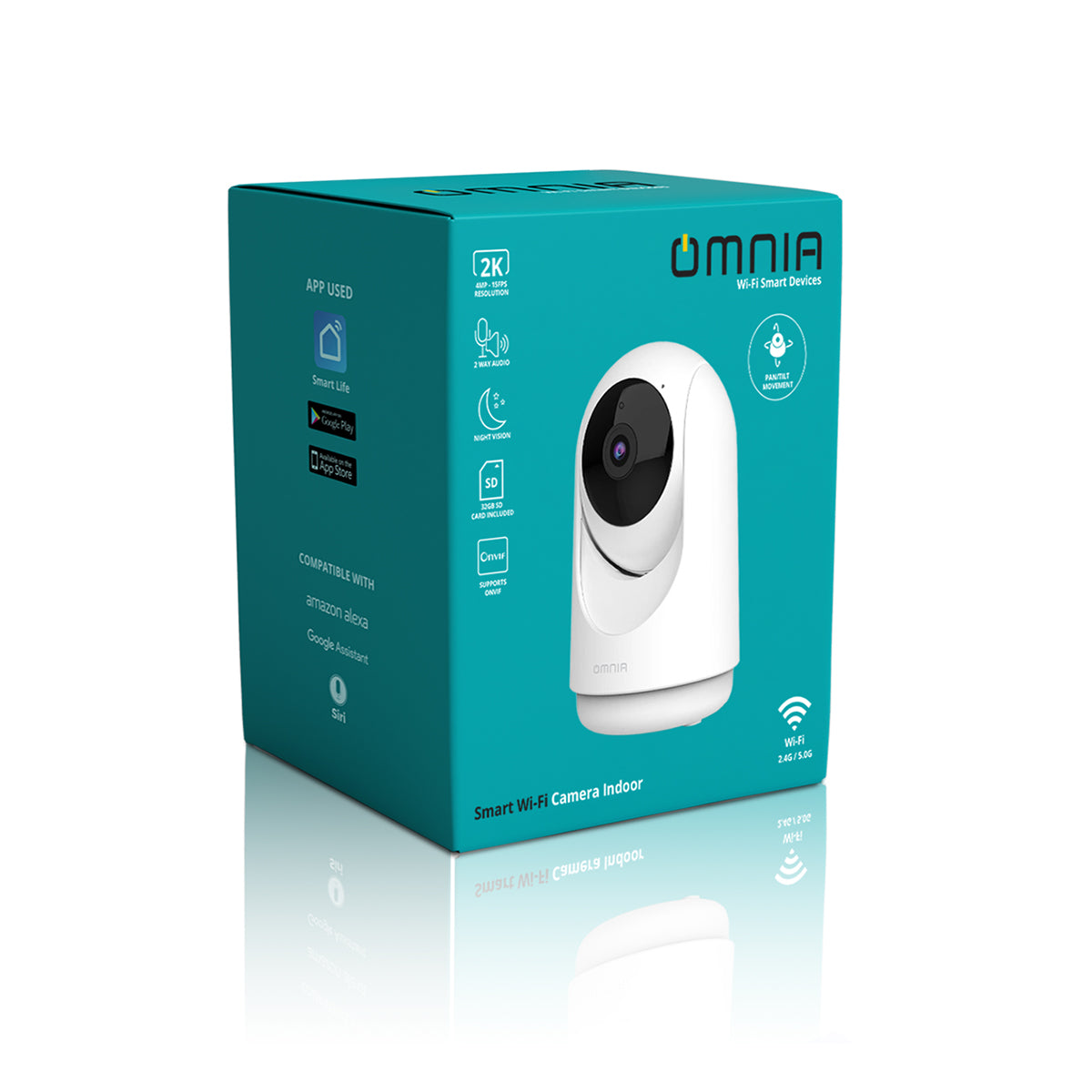 Camara Inteligente Omnia PTZ WiFi Interiores - 2K