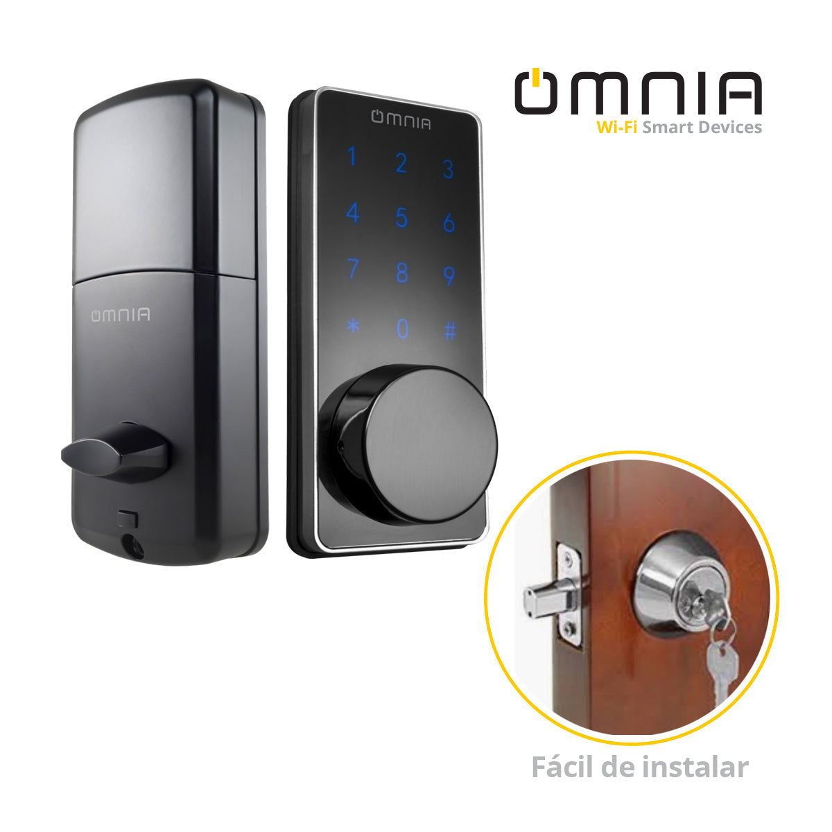 Cerradura Inteligente Omnia WiFi Tipo Cerrojo