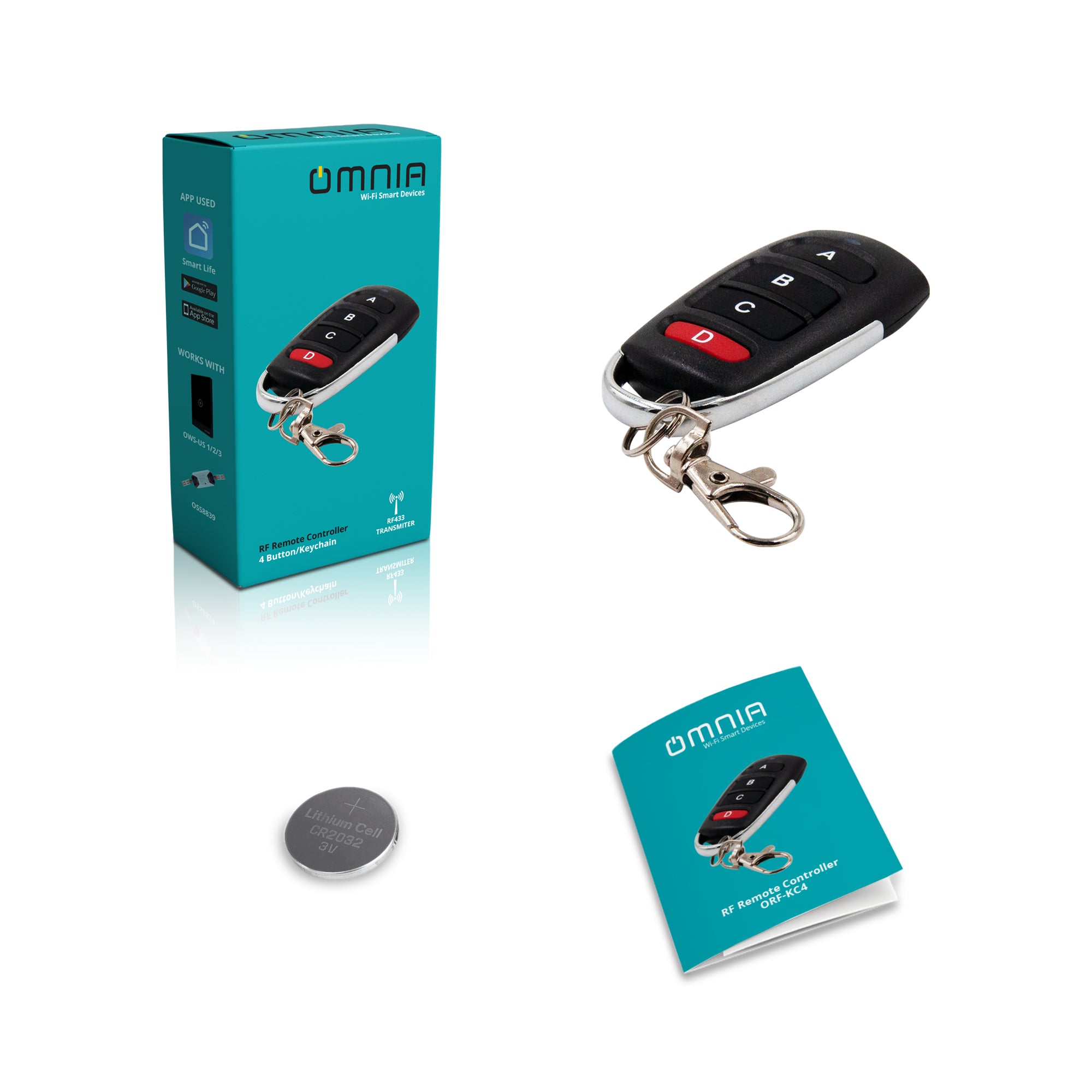 Control Remoto Omnia Llavero RF