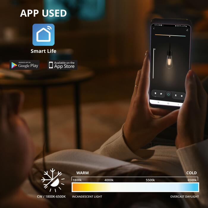 Bombillo Vintage Omnia Led CW Inteligente WiFi - 2 Pack