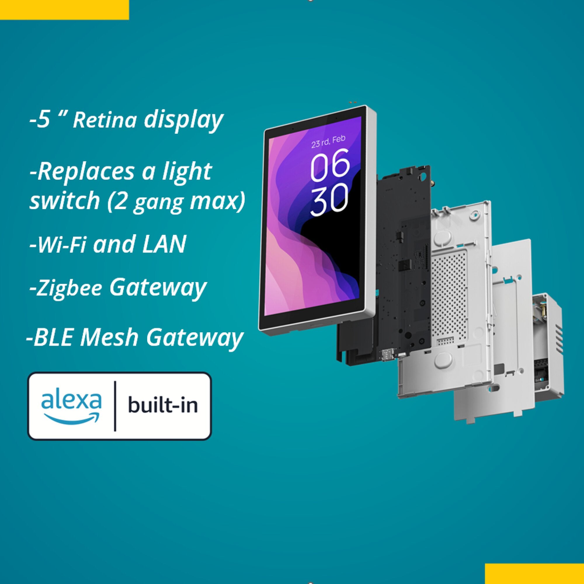 Panel de control Omnia Inteligente WiFi - 5"