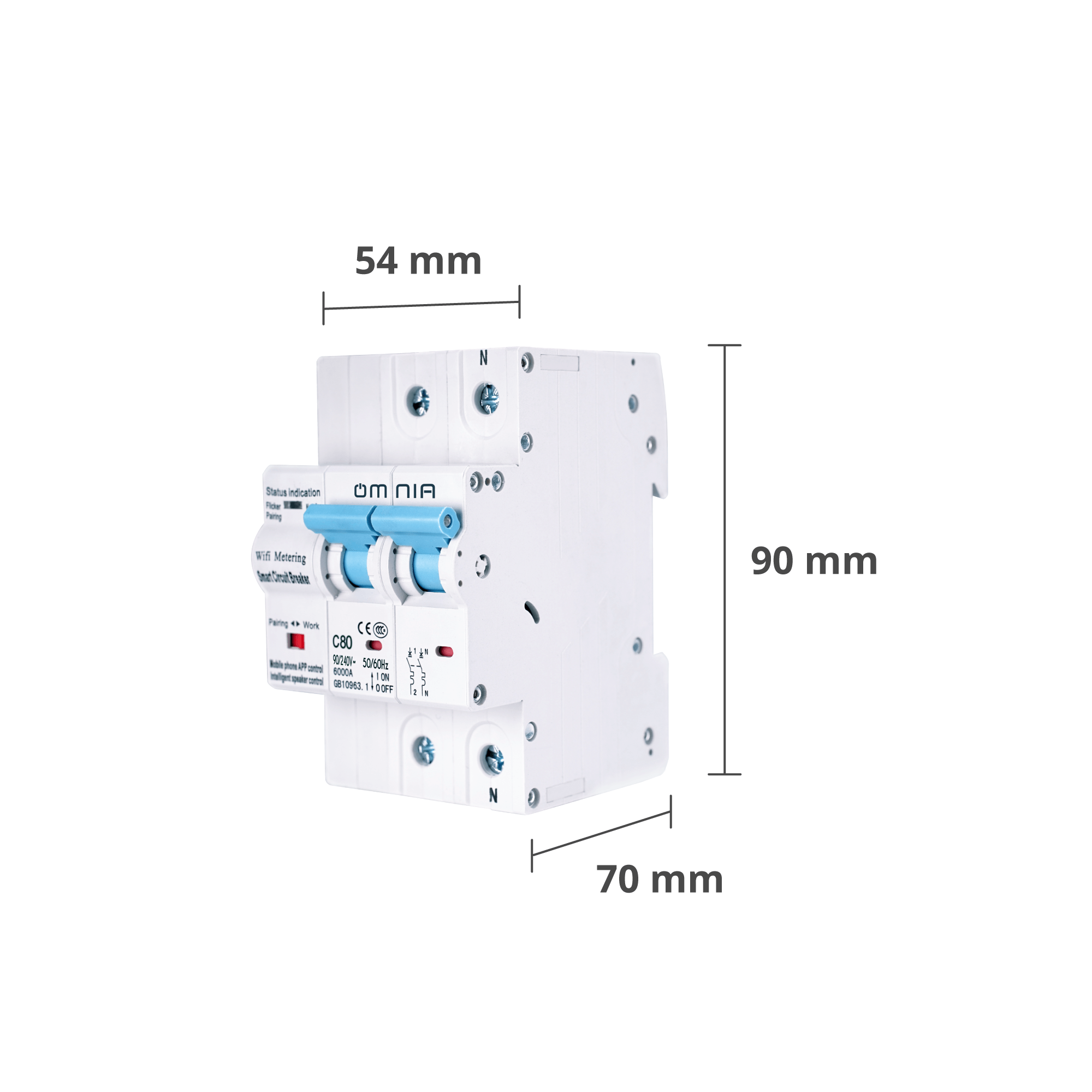Breaker Omnia Inteligente WiFi - 110V/240V