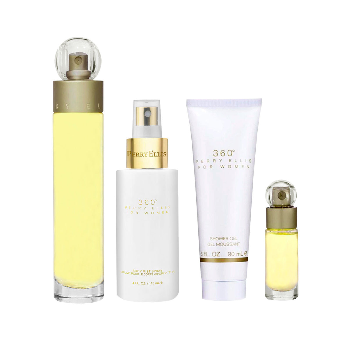 360° Women PERRY ELLIS Estuche 4 PCS ♀ - 100 ml