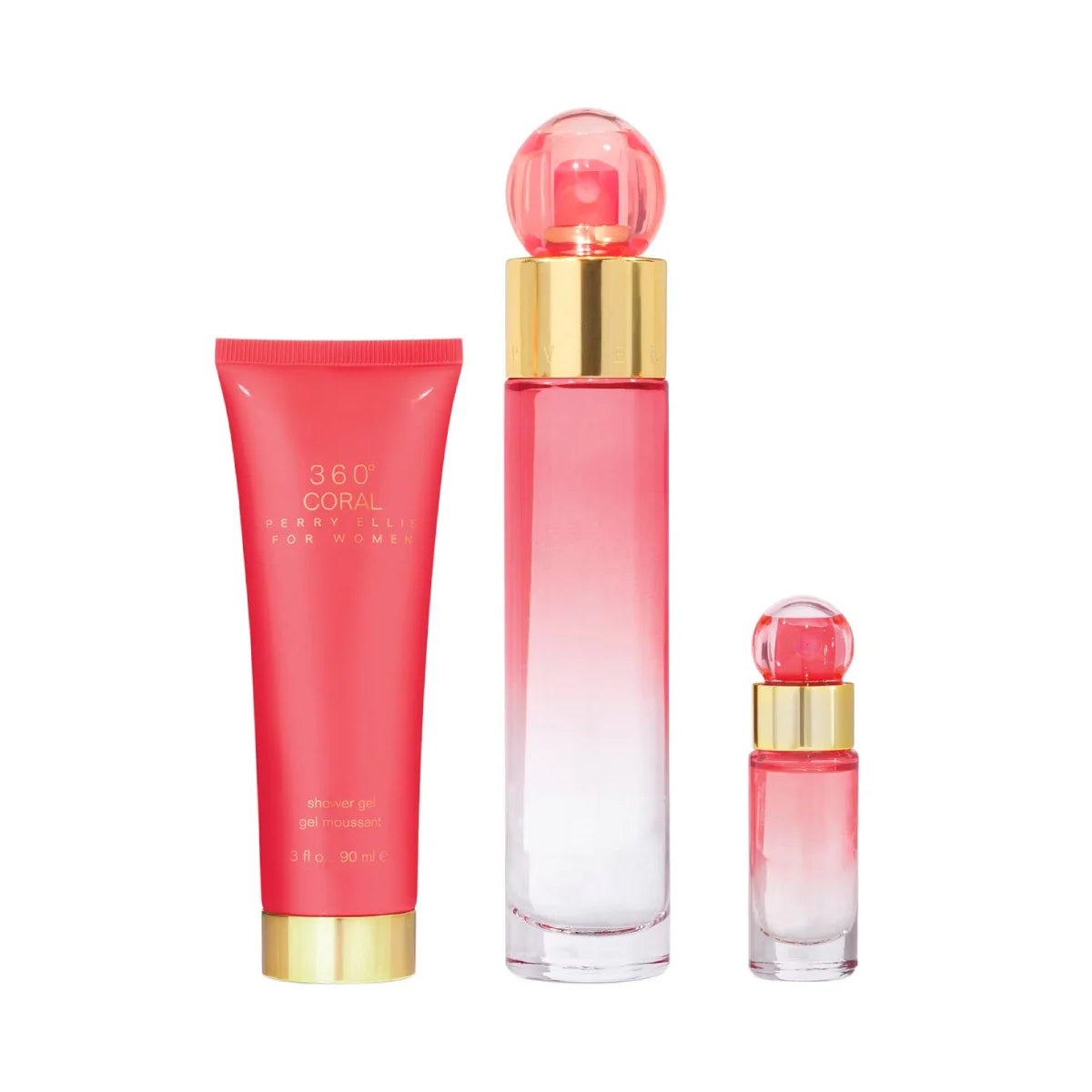 360° Coral Women PERRY ELLIS EDP Estuche 3 PCS ♀ - 100 ml
