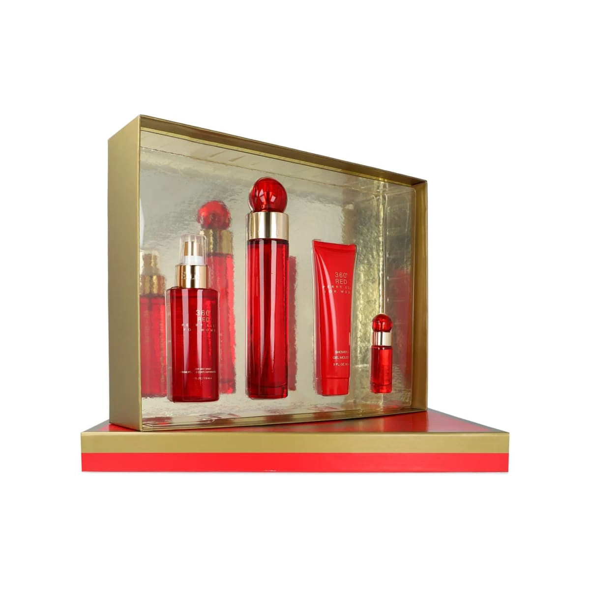360° Red Women PERRY ELLIS EDT Estuche 4 PCS ♀ - 100 ml