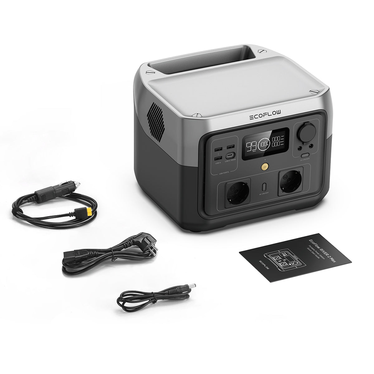 Banco de Energía EcoFlow RIVER 2 Max Portátil -512Wh