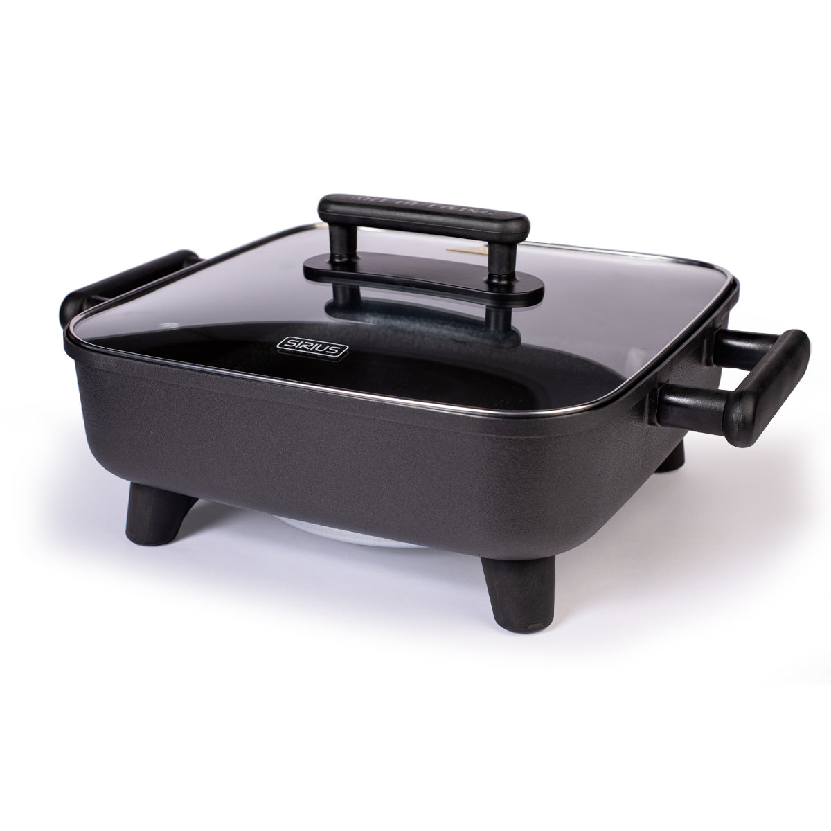 Sartén Eléctrico Sirius Teflón Tapa Vidrio – 12"