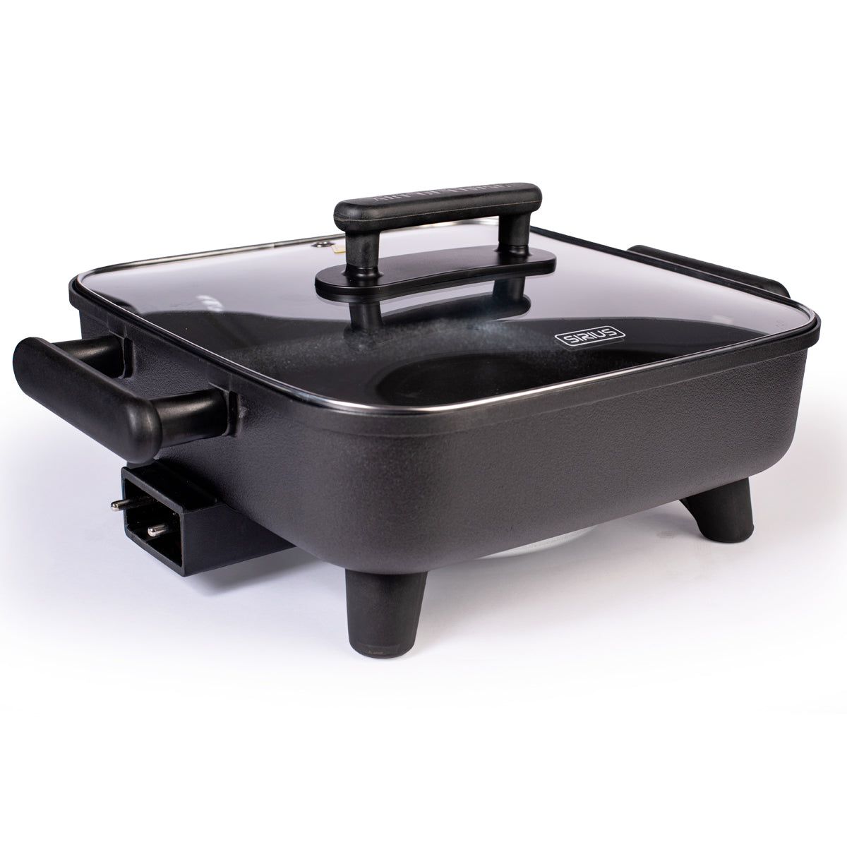 Sartén Eléctrico Sirius Teflón Tapa Vidrio – 12"
