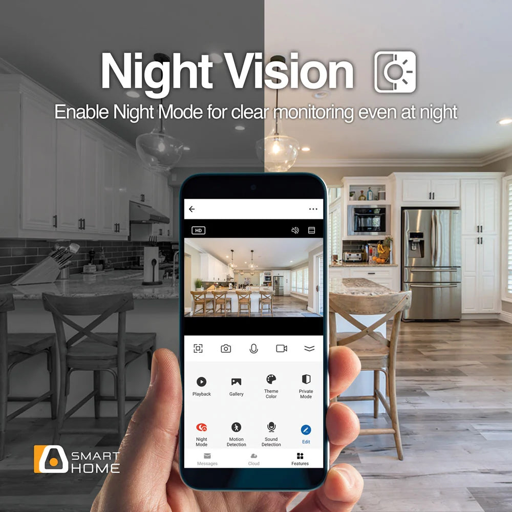 Camara Inteligente Argom WiFi Batería Interiores y Exteriores - 1080p