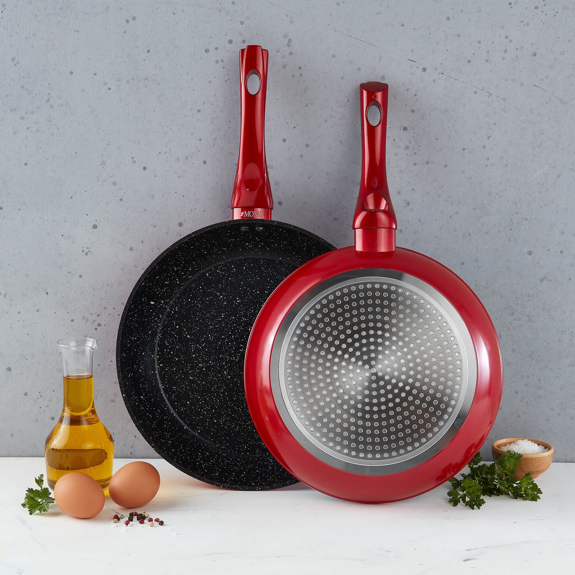 Sartén Monix Mármol Rojo- 20 cm