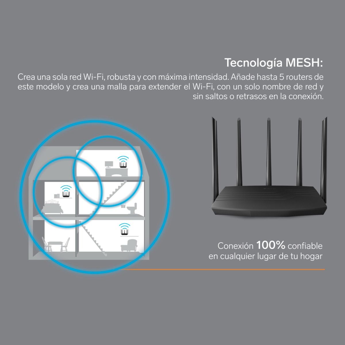 Router Steren WiFi 6 Doble Banda - AX3000