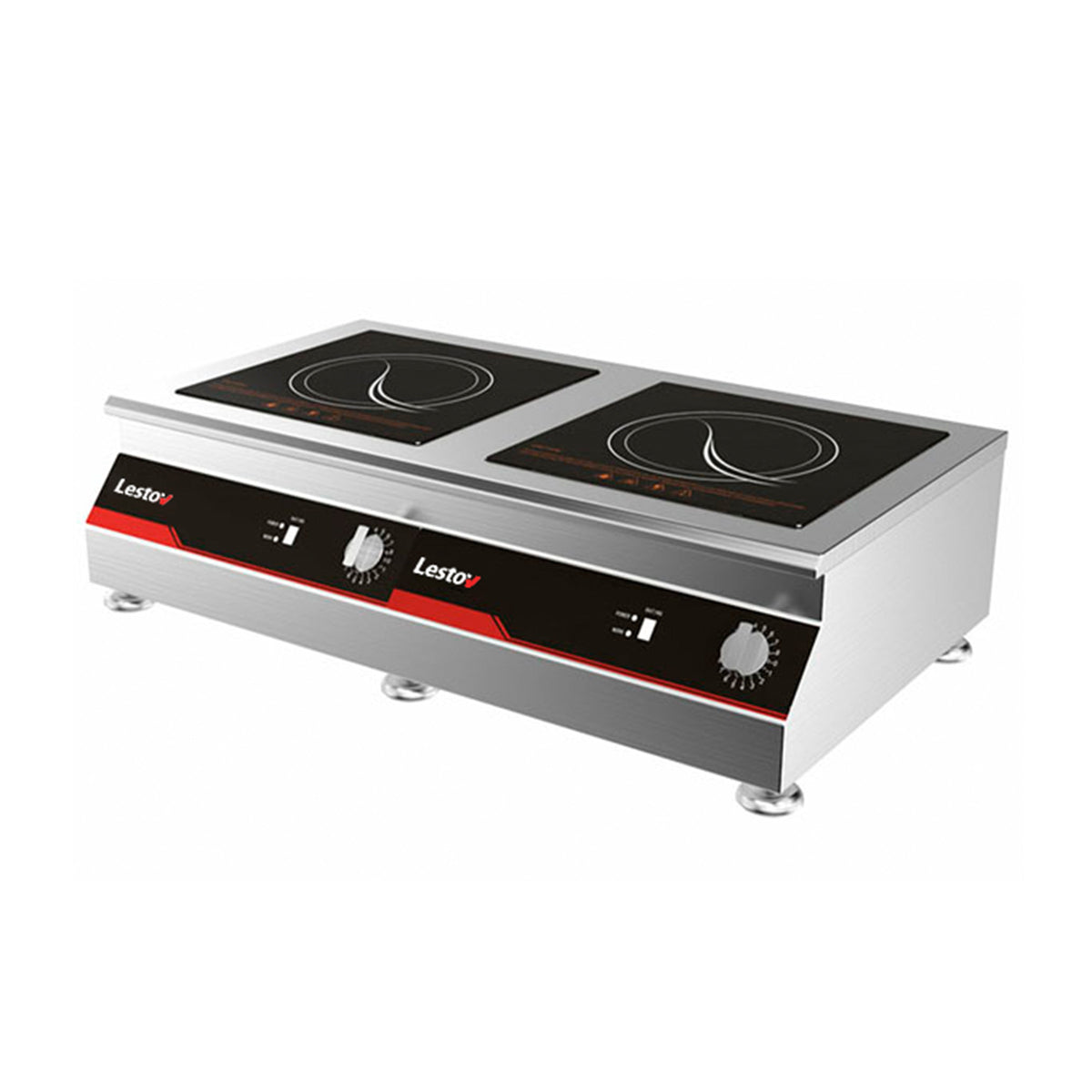 Plantilla Inducción Eléctrica Lestov de Sobremesa 2 Discos - 3500W