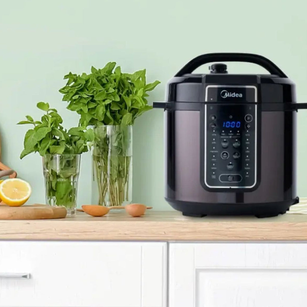 Olla a Presión Eléctrica Midea Multifuncional Digital - 7 L