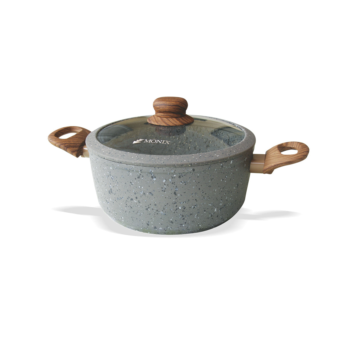 Juego de Ollas Monix Granito Gris - 12 Pzs