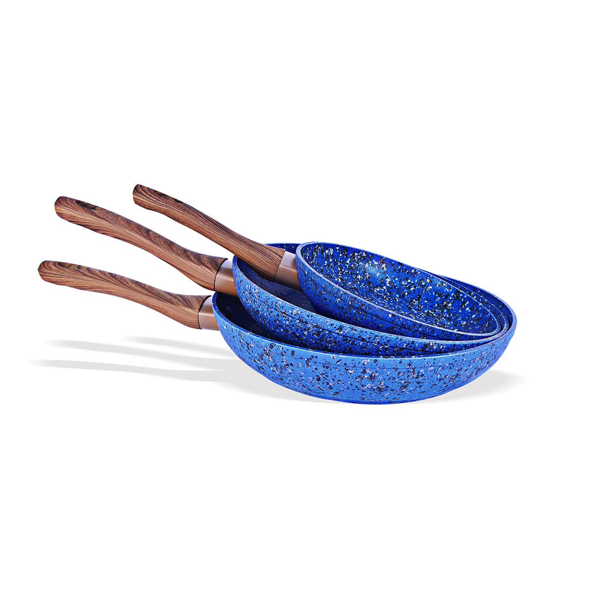 Set de Sartenes Monix Granito Azul - 3pzs