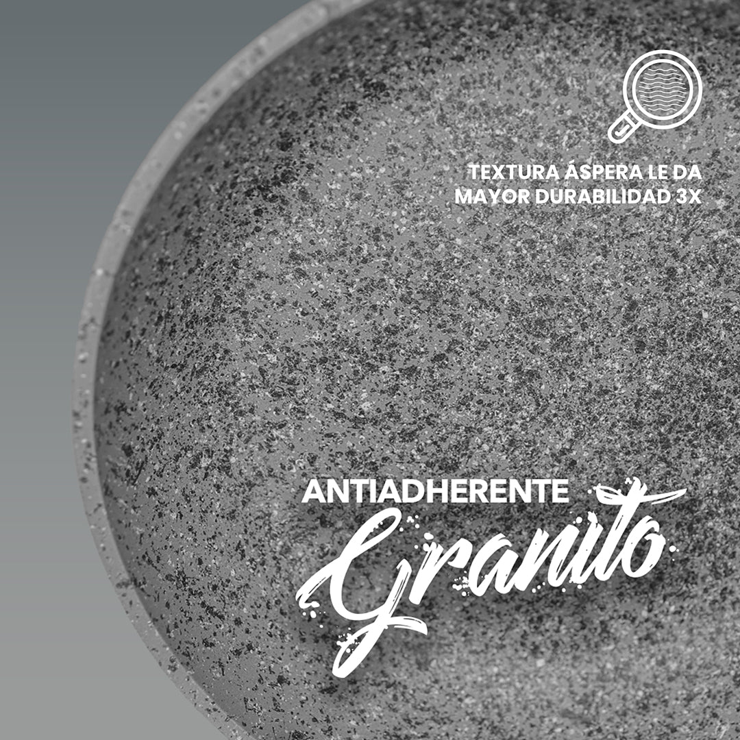 Sartén Monix Granito Gris - 20 cm
