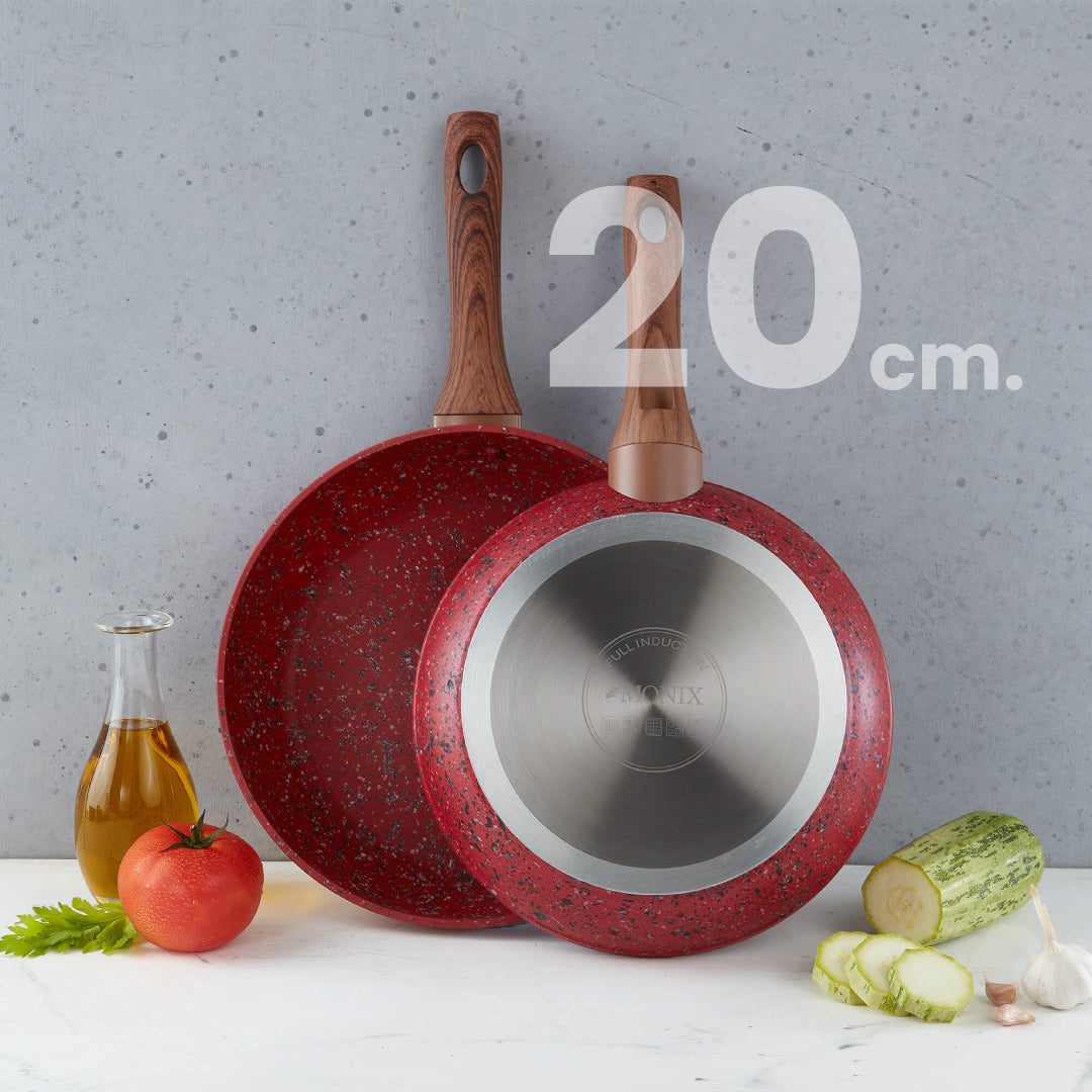 Sartén Monix Granito Rojo - 20 cm