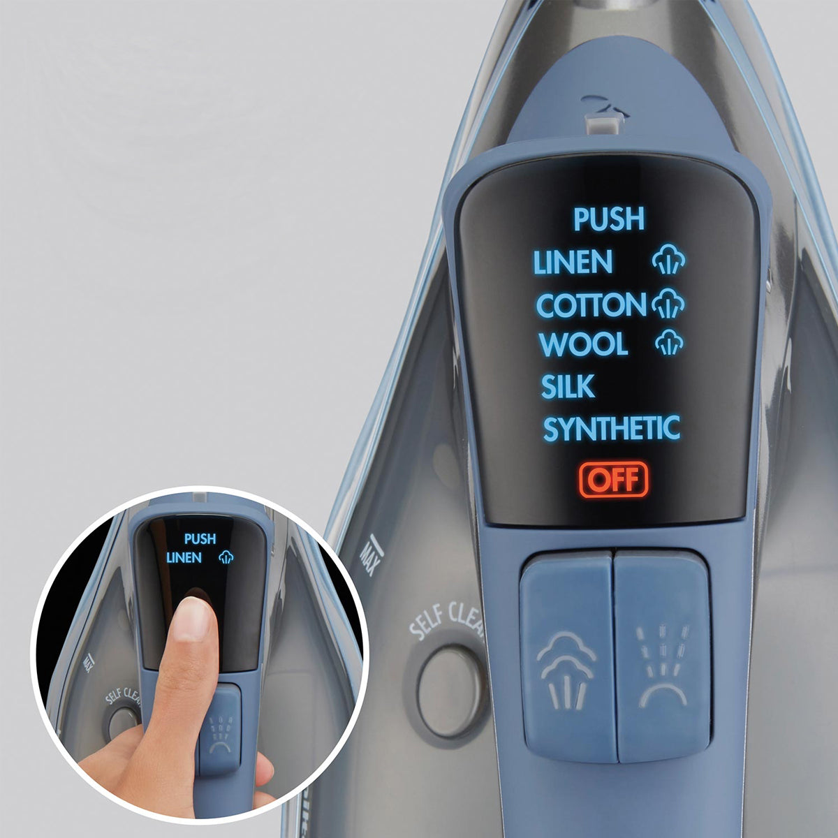 Plancha Hamilton Beach Vapor Durathon Digital-1800W