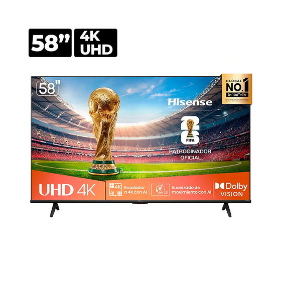 Pantalla QLED Hisense Smart  4K UHD - 58"