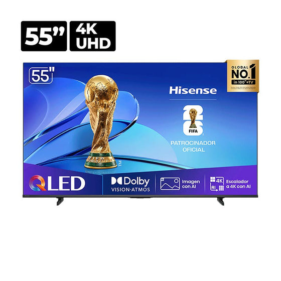 Pantalla QLED Hisense Smart  4K UHD - 55"