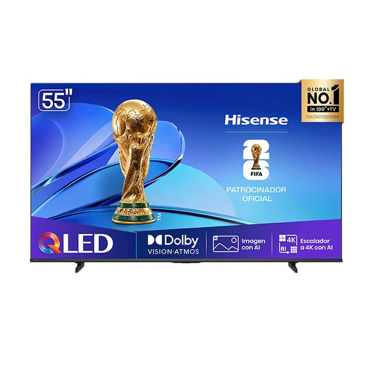 Pantalla QLED Hisense Smart  4K UHD - 55"
