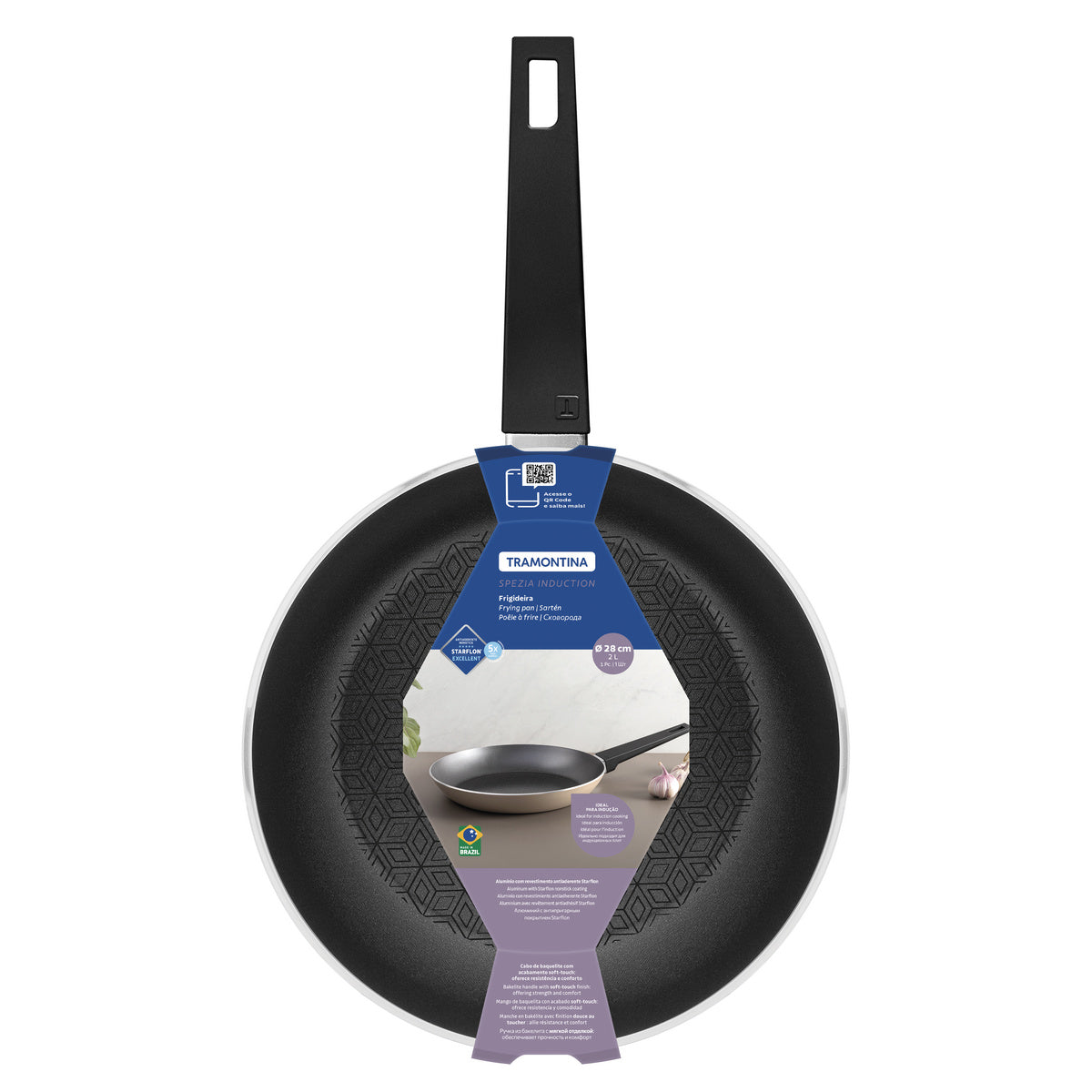Sartén Tramontina Inducción Azul - 28 cm
