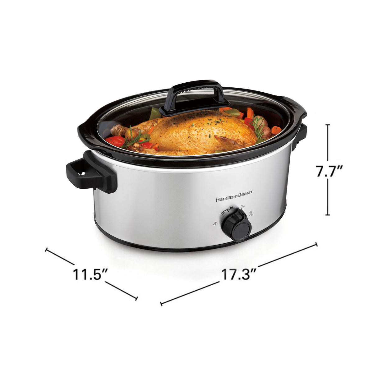 Olla Cocimiento Lento 7 Lts Hamilton Beach