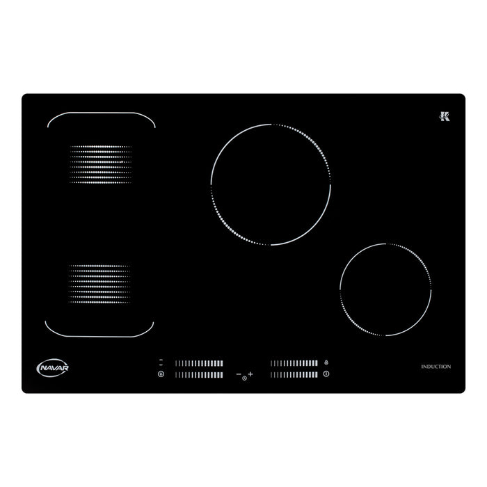 Plantilla de inducción Navar empotrable 4 discos y Flex - 77cm