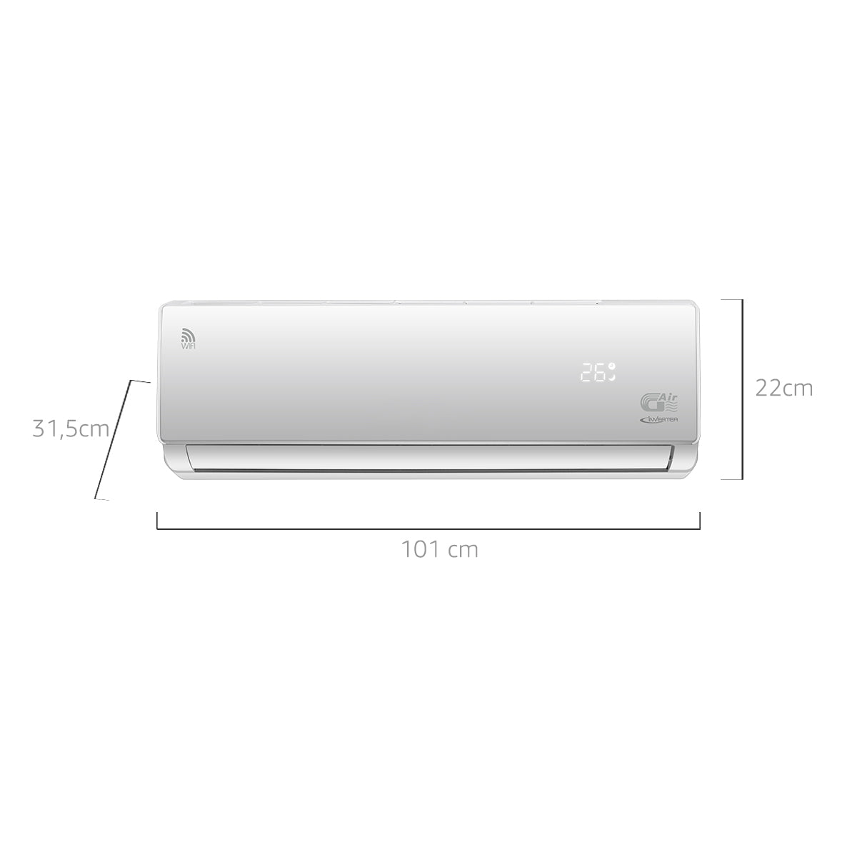 Aire Acondicionado GAir Mini Split Inverter-24000BTU