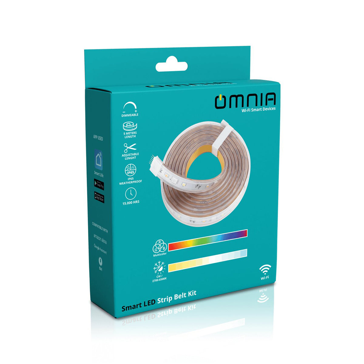 Tira Led Omnia RGB+CW Inteligente WiFi – 5m