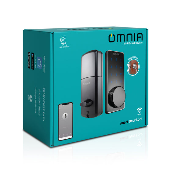 Cerradura  Inteligente Omnia  WiFi Tipo Cerrojo