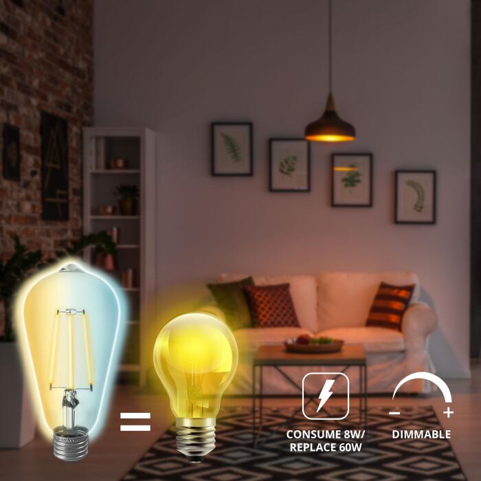 Bombillo Vintage Omnia Led  CW Inteligente WiFi - 2 Pack