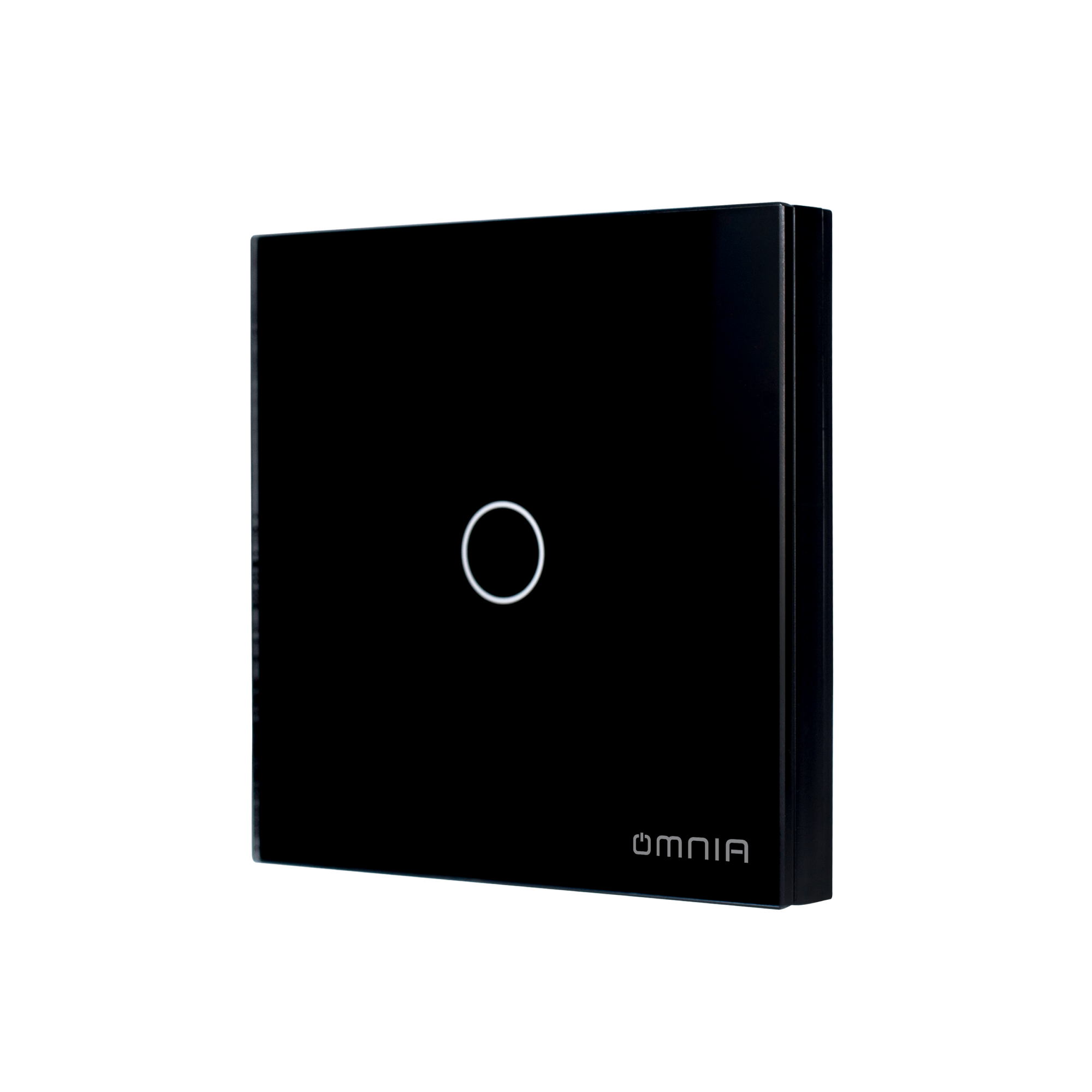 Apagador (Auxiliar) Omnia Inalámbrico RF Negro- 1 Vía