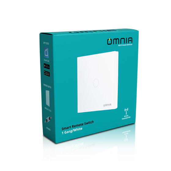 Apagador (Auxiliar) Omnia Inalámbrico RF Blanco - 1 Vía