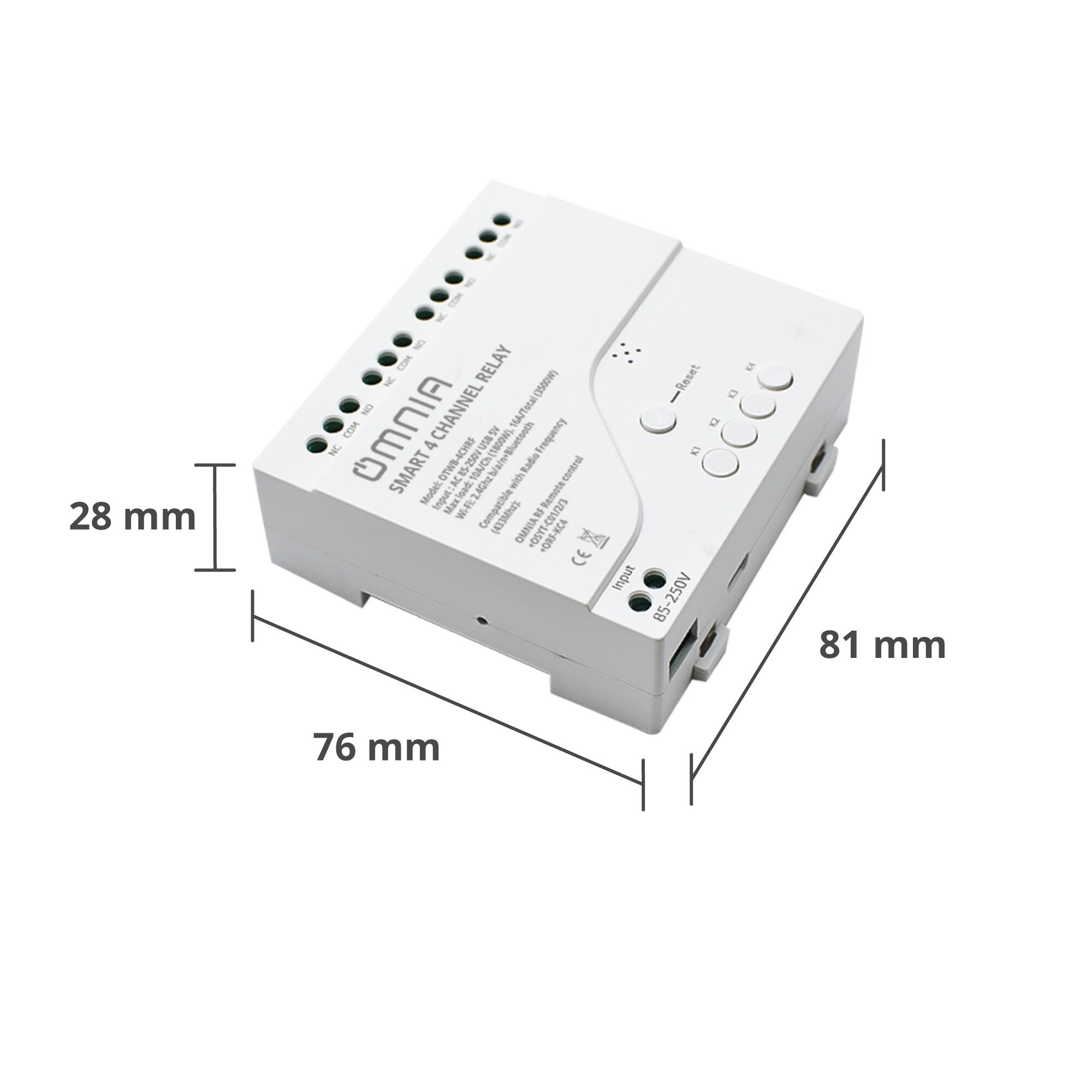 Relay  Inteligente Omnia  WiFi/RF   4 Canales