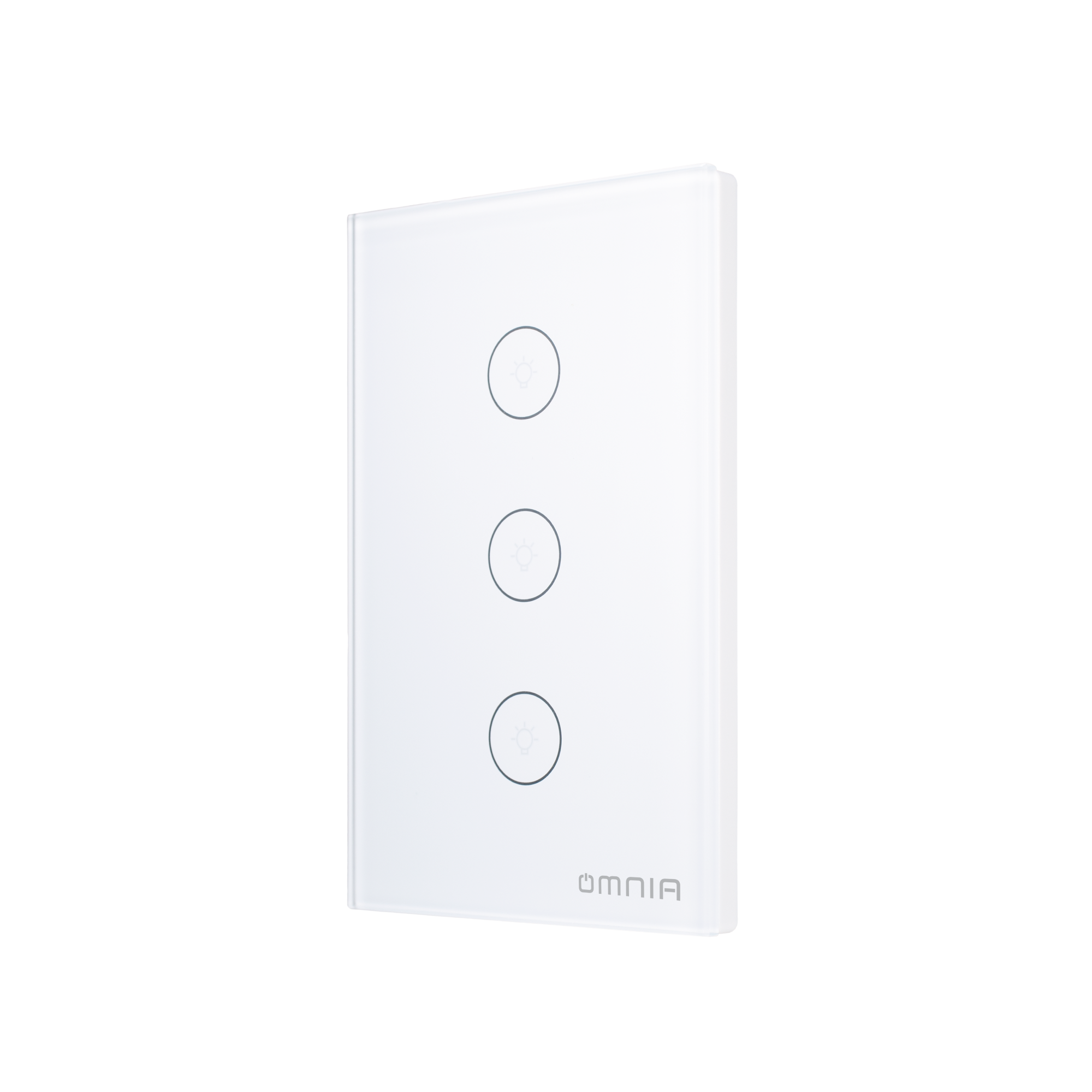Apagador Inteligente Omnia híbrido WiFi/RF Blanco- 3 Vías