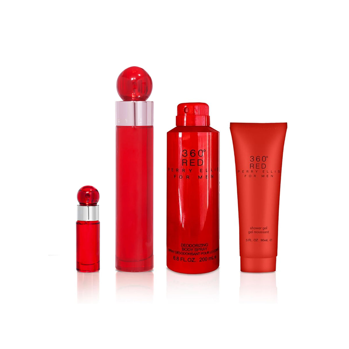 360°  Red PERRY ELLIS EDT Estuche 3 PCS ♂ - 100 ml