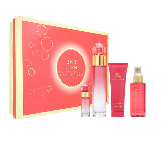 360° Coral Women PERRY ELLIS EDP Estuche 4 PCS ♀ - 100 ml
