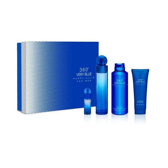 360° Very Blue Men PERRY ELLIS EDT Estuche 4 PCS ♂ - 100 ml