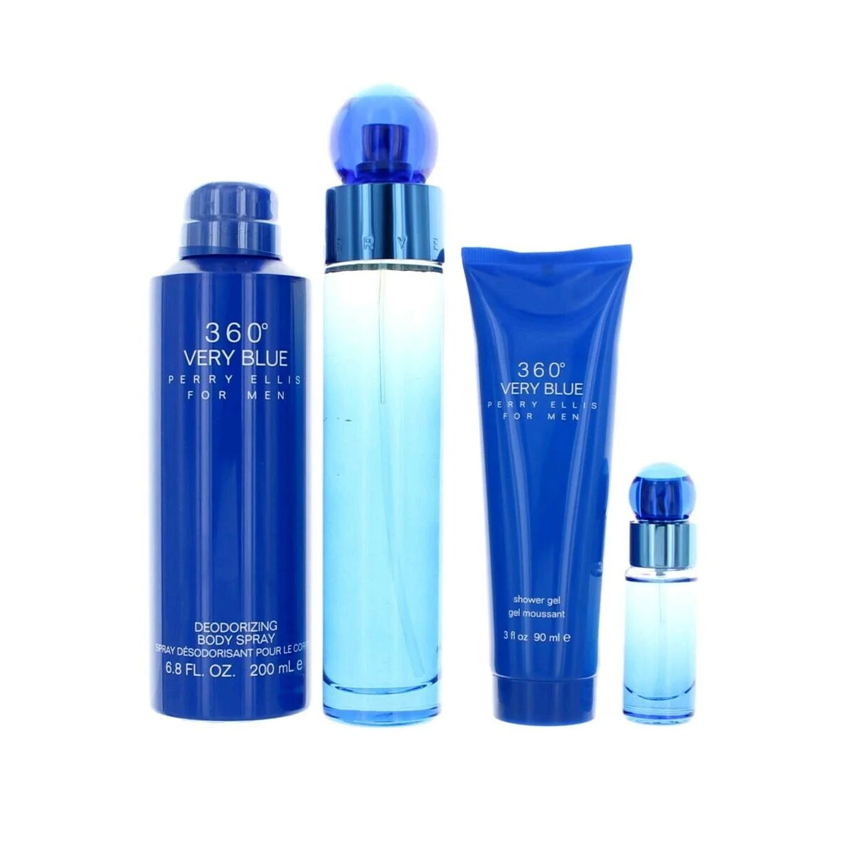 360° Very Blue Men PERRY ELLIS EDT Estuche 4 PCS ♂ - 100 ml