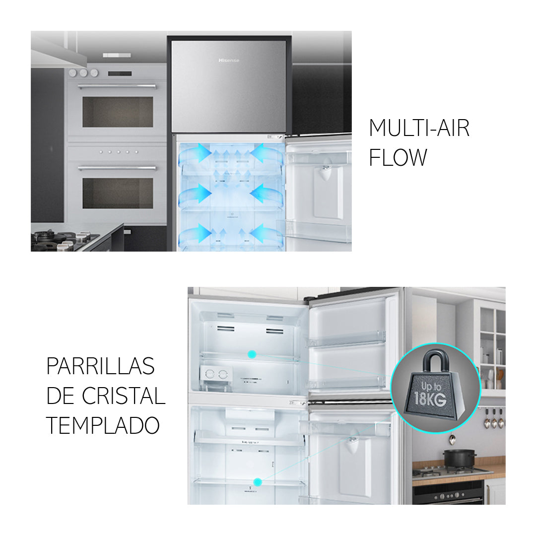 Refrigeradora HISENSE Top Mount 2 Puertas – 17 Pies³