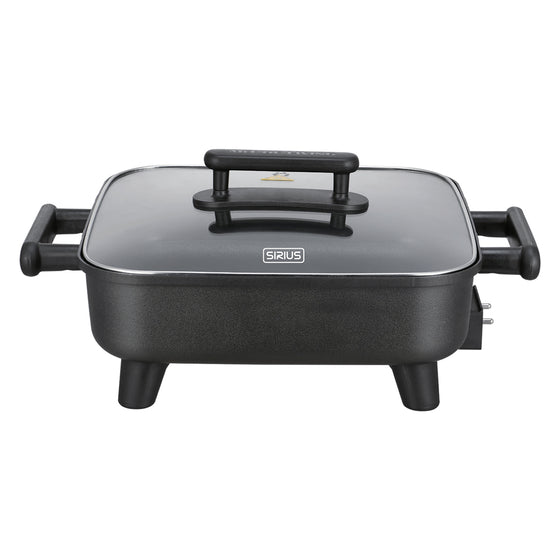 Sartén Eléctrico Sirius Teflón Tapa Vidrio – 12"