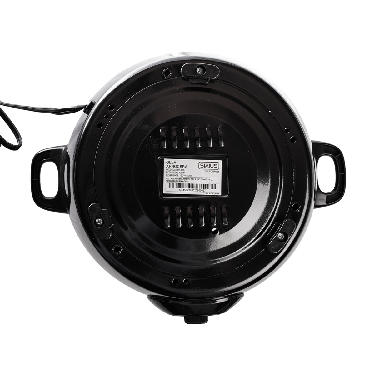 Olla arrocera Sirius Antiadherente Negra– 10 Tz